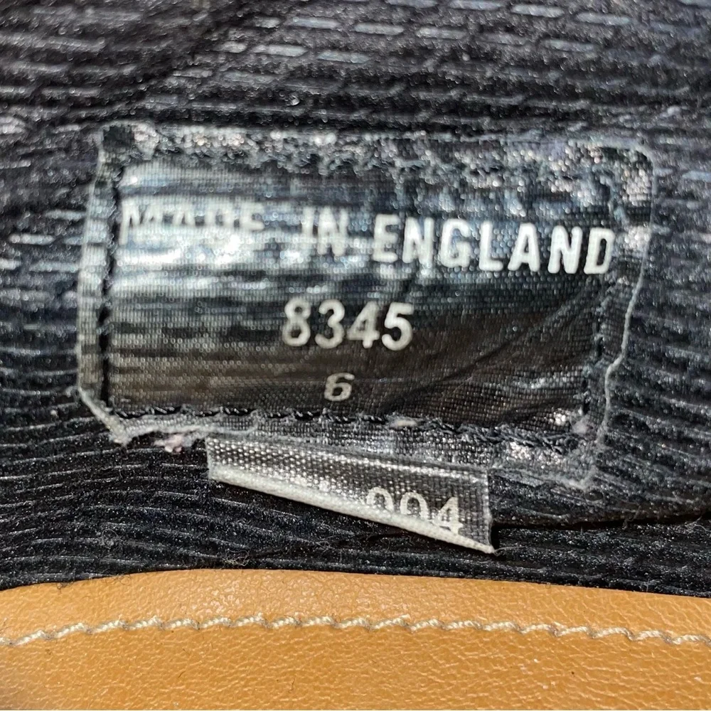 Vintage Dr. Martens MIE Blue Orange Stripe Chunky Oxfords Shoes UK 6 - Picture 14 of 16